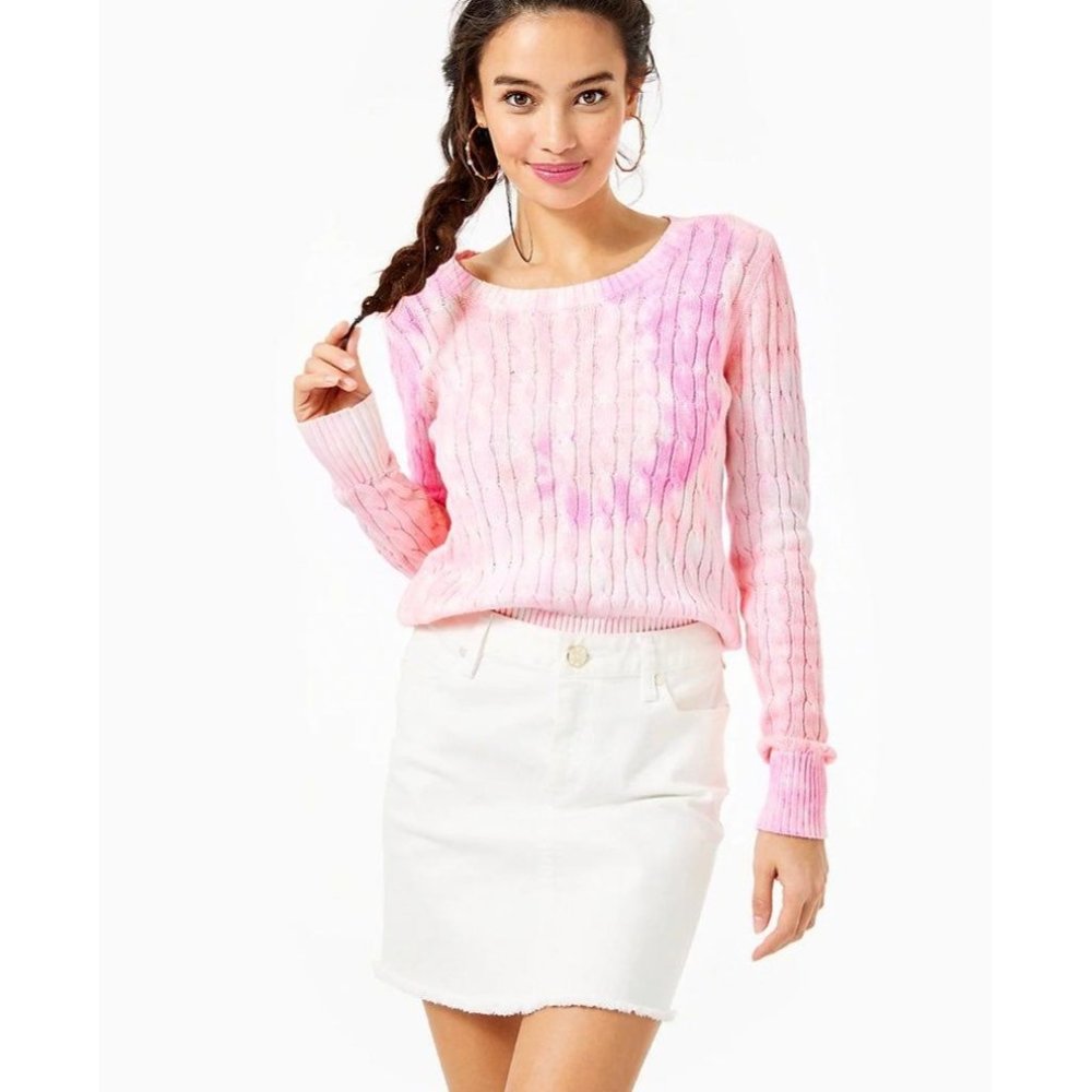 Lilly Pulitzer Kooper Jean Skirt Resort - White